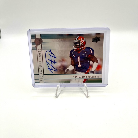 Vontae Davis signature Shots autographed Miami Dolphins Card SS-VD. - Picture 1 of 2